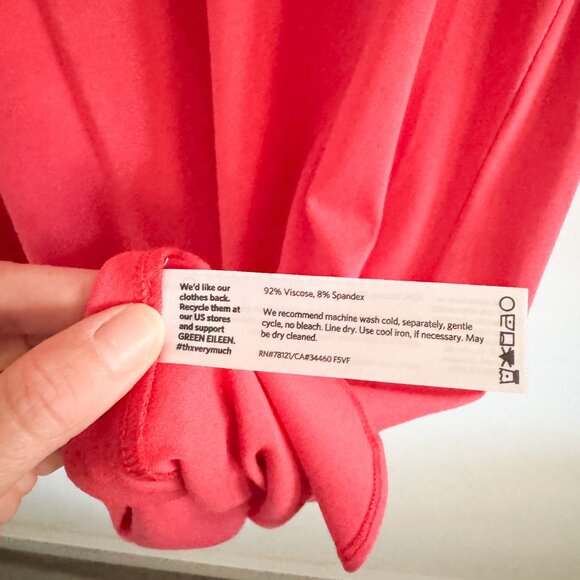 NWT Eileen Fisher Pink V-Neck Tunic Top M - Picture 7 of 8